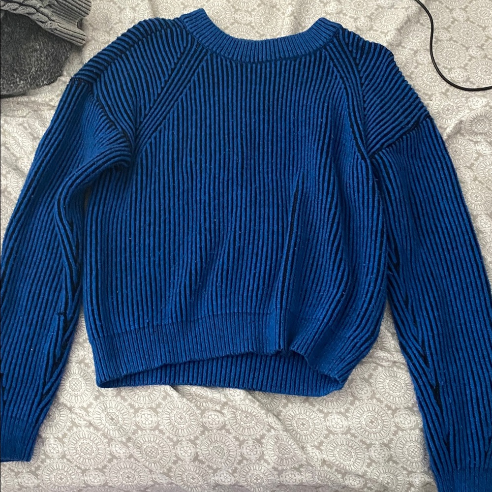 No Boundaries Blue Crew Neck Sweater